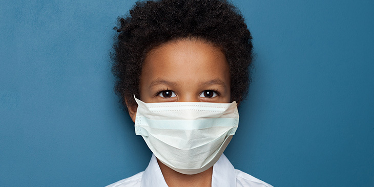 Boy Wearing Mask