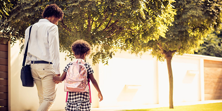 Father and Child Walking